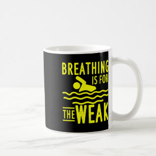 Schwimmdesign für Schwimmteam-Schwimmer - Atmung  Kaffeetasse