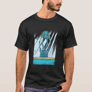 Schwimmen 50 Meter Bahn Brust schwimmen Klaw T-Shirt