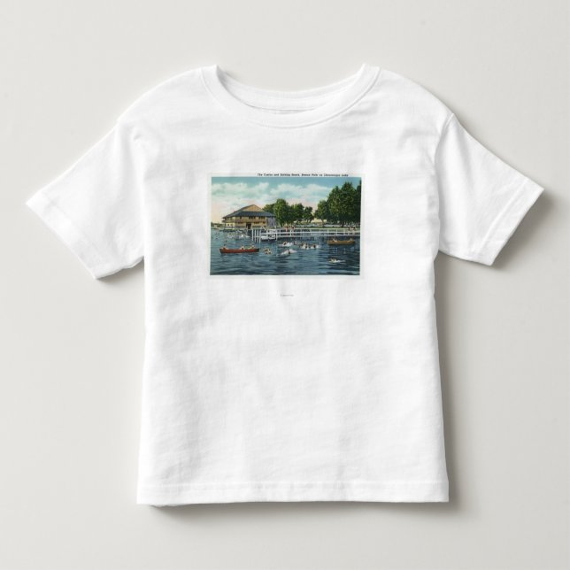 Schwimmen am Bemus Punkt-Strand und dem Kasino Kleinkind T-shirt (Vorderseite)