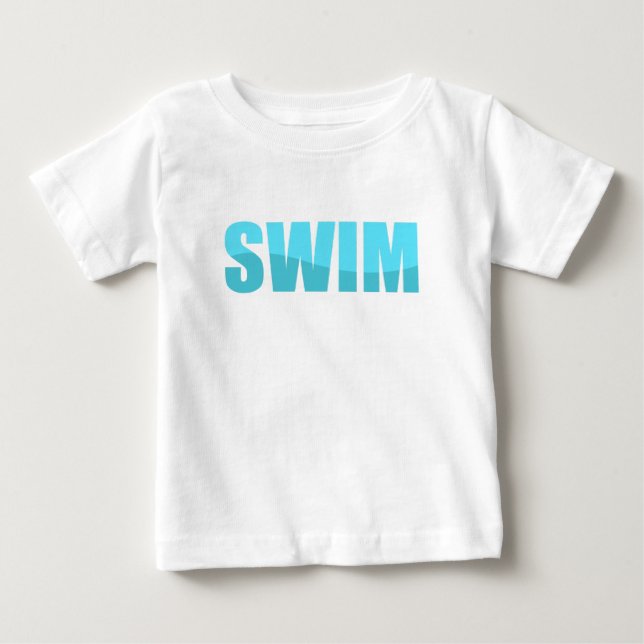 schwimmen baby t-shirt (Vorderseite)