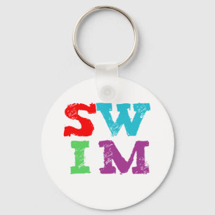 SCHWIMMEN-Buchstaben Schlüsselanhänger