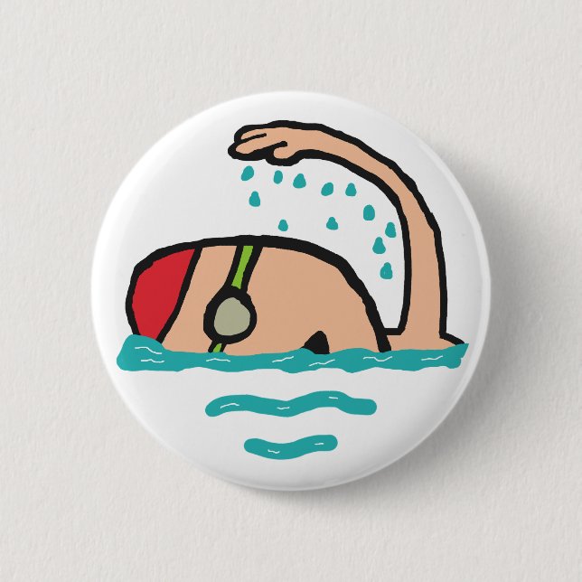 Schwimmen Button (Vorderseite)