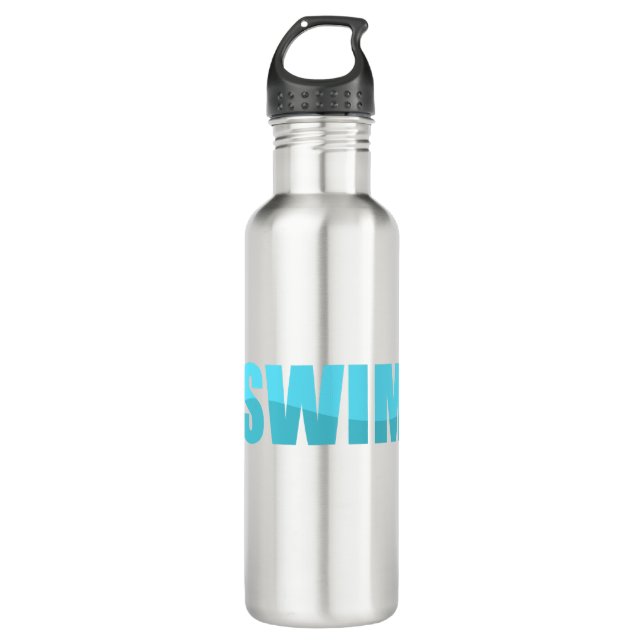 schwimmen edelstahlflasche (Vorderseite)