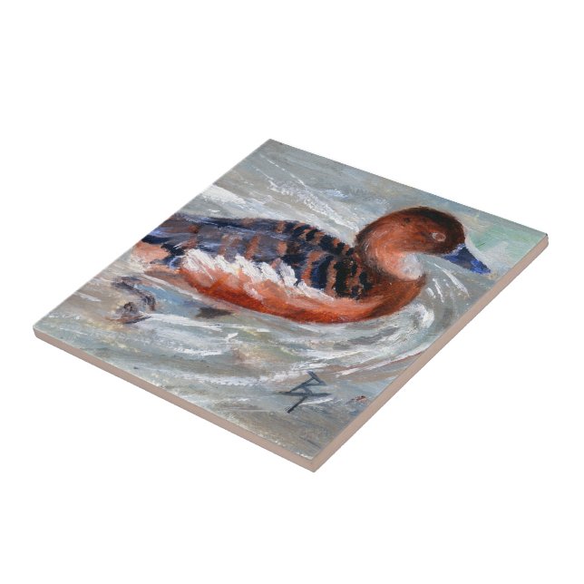 Schwimmen-Enten-Fliese Fliese (Seite)