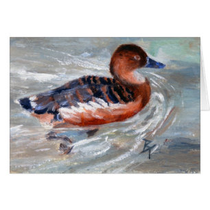 Schwimmen-Enten-leere Karte