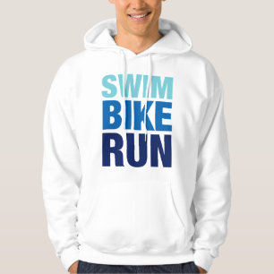 Schwimmen-Fahrrad-Lauf Hoodie