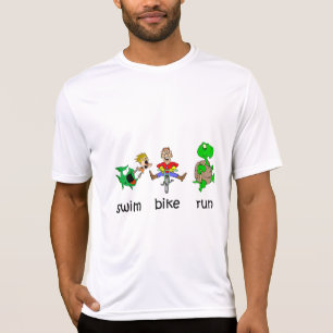 Schwimmen-Fahrrad-Lauf T-Shirt
