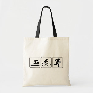 Schwimmen, Fahrrad, Lauf - Triathlon Tragetasche