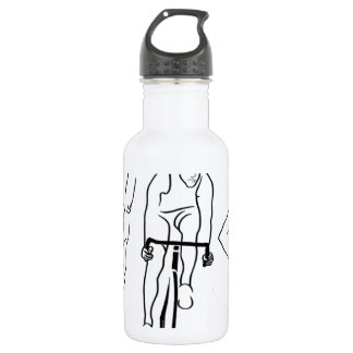 Schwimmen-Fahrrad-LaufTriathlon Edelstahlflasche