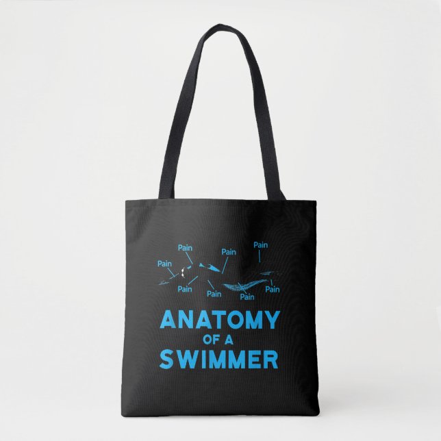 Schwimmen Fan gibt Anatomie eines Schwimmers Tasche (Vorderseite)