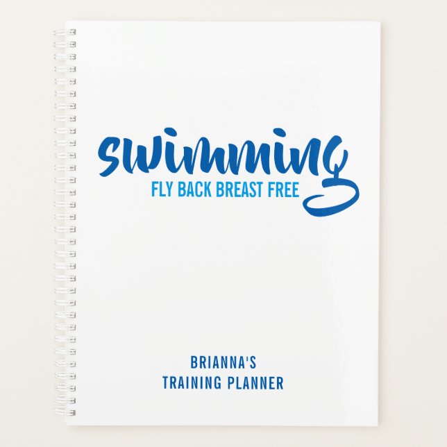Schwimmen Fly Back Breast Free SwimTraining Planer (Vorderseite)