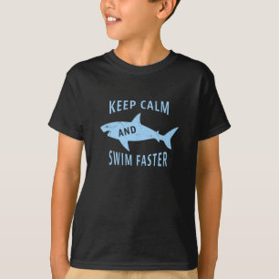 Schwimmen Funny Shark Schwimmen Geschenk T-Shirt
