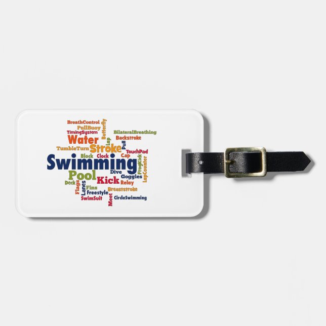 Schwimmen Gepäckanhänger (Vorderseite horizontal)