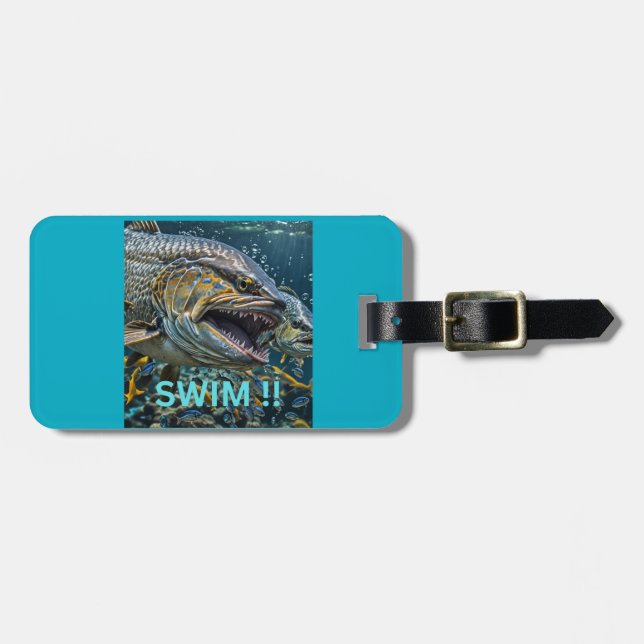 Schwimmen !! gepäckanhänger (Vorderseite horizontal)