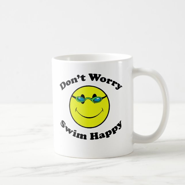 Schwimmen glücklich kaffeetasse (Rechts)