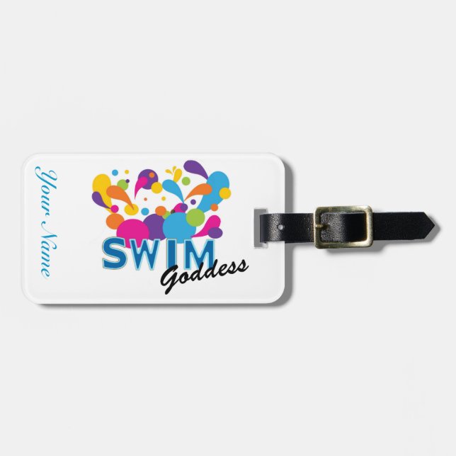 Schwimmen-Göttin-Taschen-Umbau Gepäckanhänger (Vorderseite horizontal)