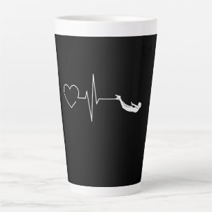 Schwimmen Herzschlag Geschenk für das Baden Milchtasse