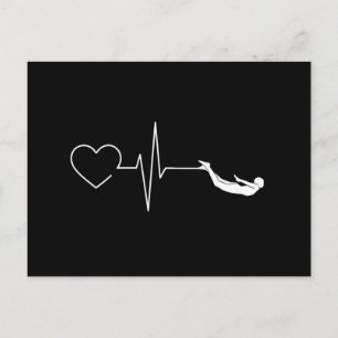 Schwimmen Herzschlag Geschenk für das Baden Postkarte