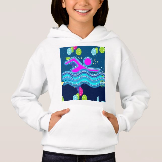 Schwimmen   - Hobby, Übung, Sport Hoodie (Vorderseite)