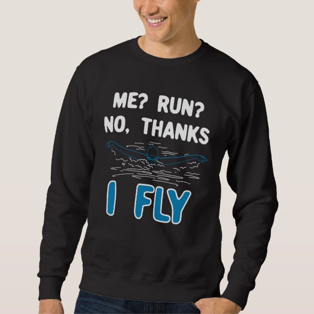 Schwimmen - Ich fliege Sweatshirt (Vorderseite)