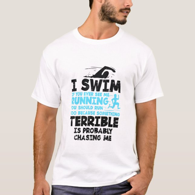 Schwimmen - ich schwimme T-Shirt (Vorderseite)