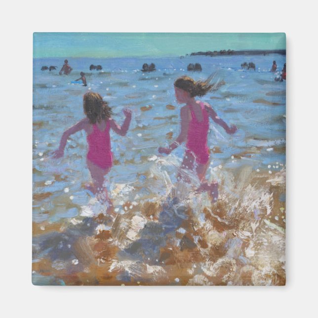 Schwimmen im Meer Clacton. 2014 Magnet (Vorne)