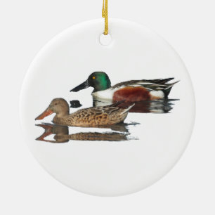 Schwimmen im Norden von Shovelers Keramikornament