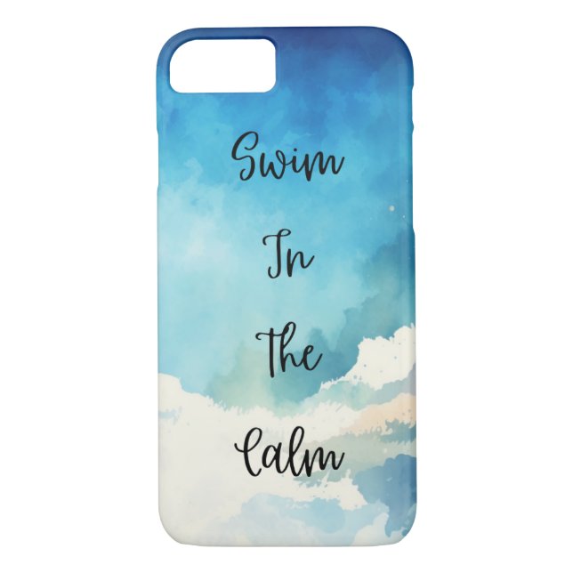Schwimmen in der Ruhe Case-Mate iPhone Hülle (Rückseite)