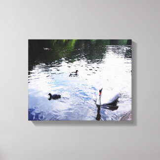 SCHWIMMEN IN EINEM ENGLISCHEN GARTEN-Plakat Leinwanddruck