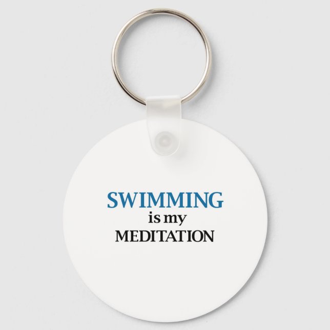Schwimmen ist meine Medizin Schlüsselanhänger (Vorderseite)