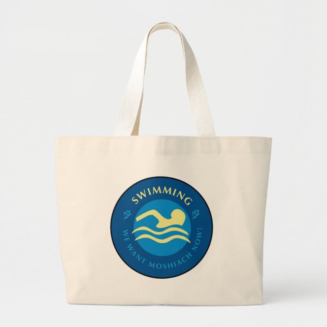 Schwimmen Jumbo Stoffbeutel (Vorne)