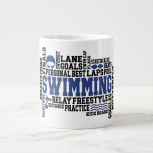 Schwimmen- Jumbo-Tasse