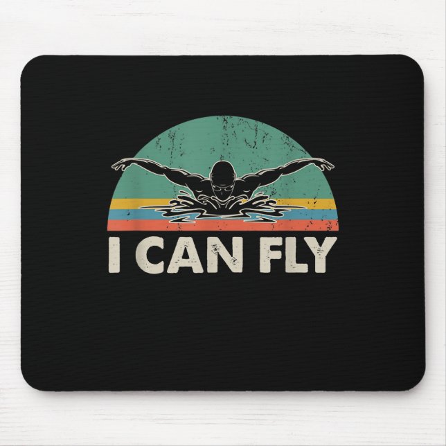 Schwimmen kann ich sonnig schwimmen Geschenke Mousepad (Vorne)