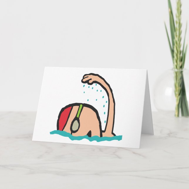 Schwimmen Karte (Vorderseite)
