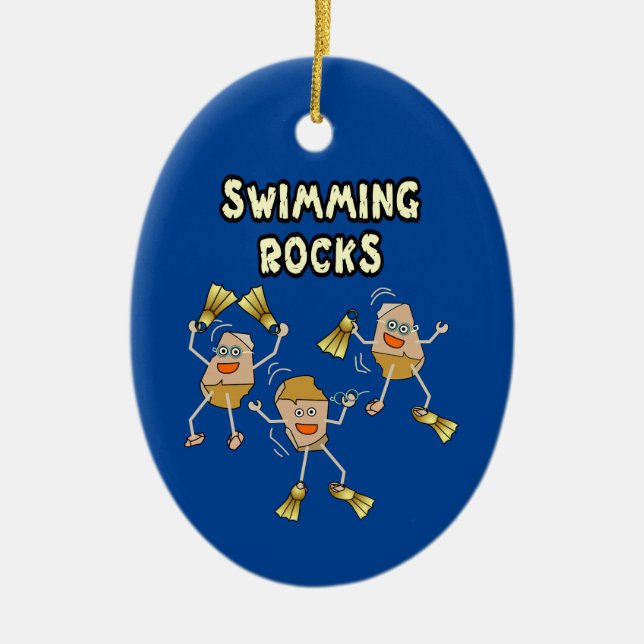Schwimmen Keramik Ornament (Vorne)