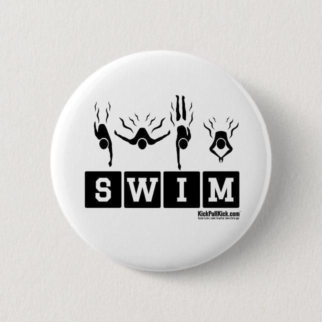 SCHWIMMEN Knopf Button (Vorderseite)