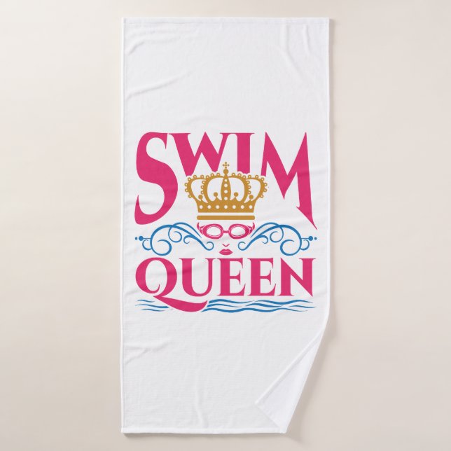 Schwimmen Königin Schwimmen Schwimmerinnen Mädchen Badehandtuch (Badehandtuch)