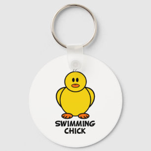 Schwimmen-Küken Schlüsselanhänger