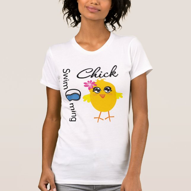 Schwimmen-Küken T-Shirt (Vorderseite)