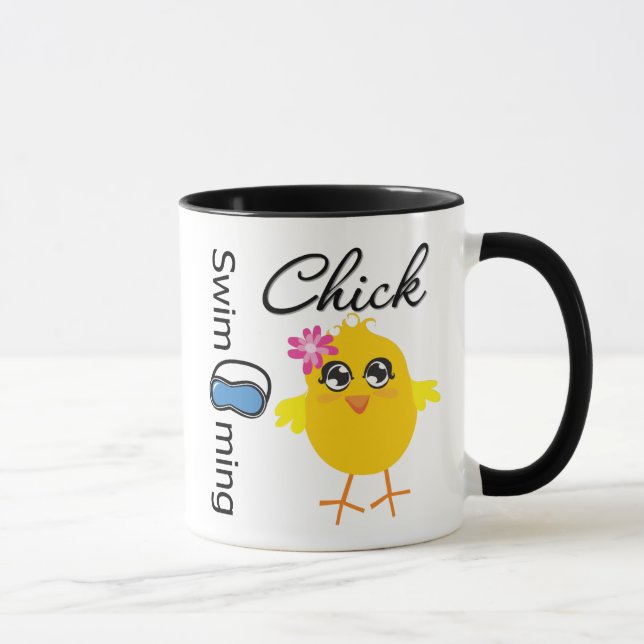 Schwimmen-Küken Tasse (Rechts)