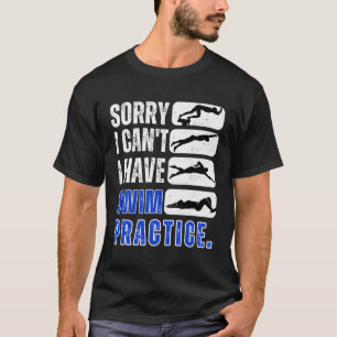 Schwimmen Leider kann ich nicht schwimmen lernen C T-Shirt