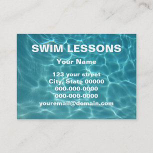 Schwimmen-Lektionen Visitenkarte