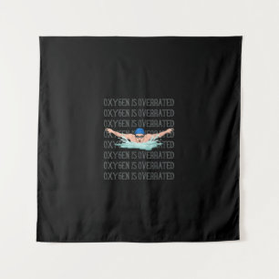 Schwimmen Liebe Schwimmer Funny Swimming Boys Spor Wandteppich