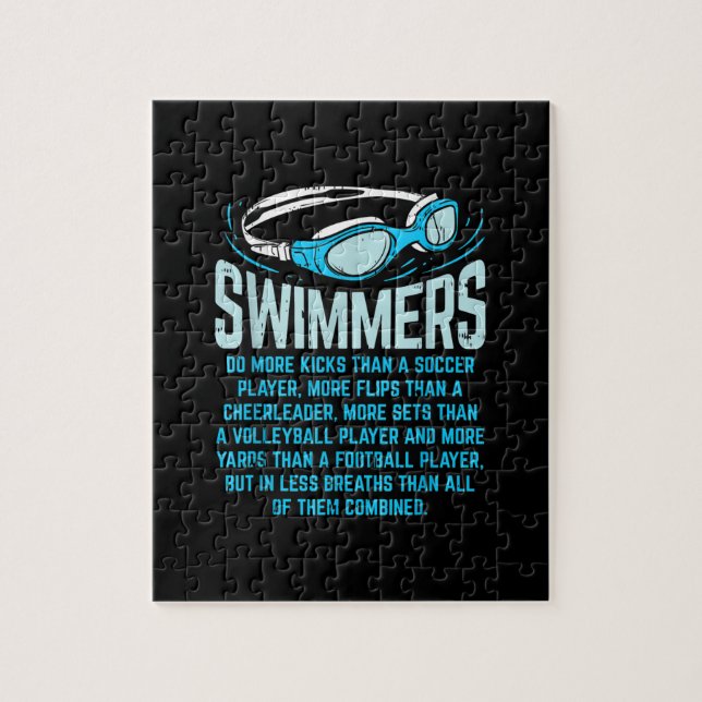 Schwimmen macht mehr Kicks ich lustige Geschenke s (Vertikal)