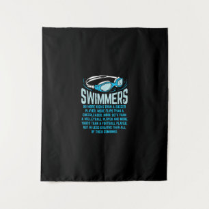 Schwimmen macht mehr Kicks ich lustige Geschenke s Wandteppich
