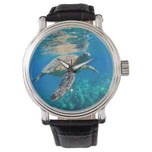 Schwimmen-Meeresschildkröte Armbanduhr