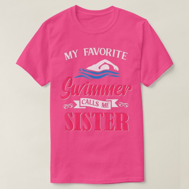 Schwimmen Mein Lieblings-Schwimmer nennt mich Schw T-Shirt (Design vorne)