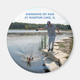 SCHWIMMEN MEINES HUNDEmagneten Magnet