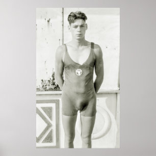 Schwimmen-Meister, Zwanzigerjahre Poster
