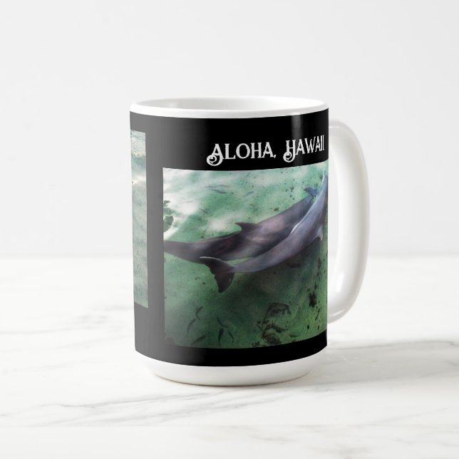 Schwimmen mit Delphinen Hawaii Adventure Unisex Kaffeetasse (VorderseiteRechts)